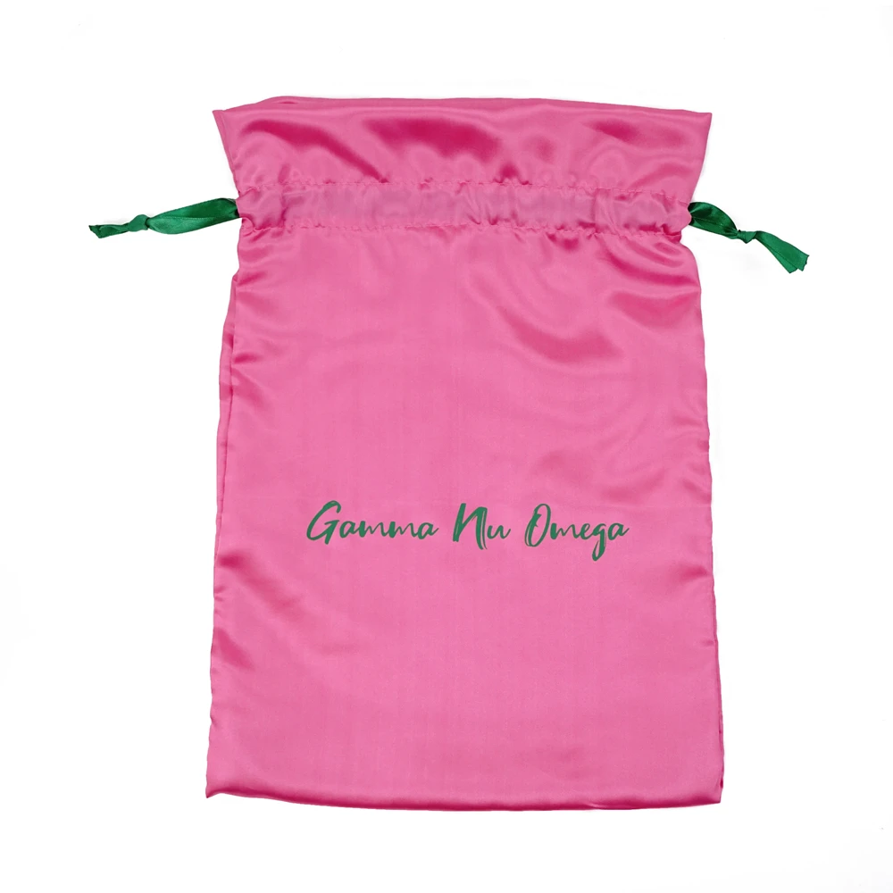 Pink Satin Drawstring Bag, Satin Jewelry Pouch