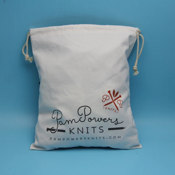 Eco friendly Organic Cotton Bag with Nylon String for Menstrual cup