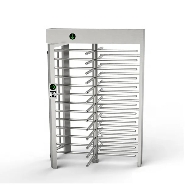 Electronic Full Height Three Channel Automatic Stainless Steel Security Turnstile