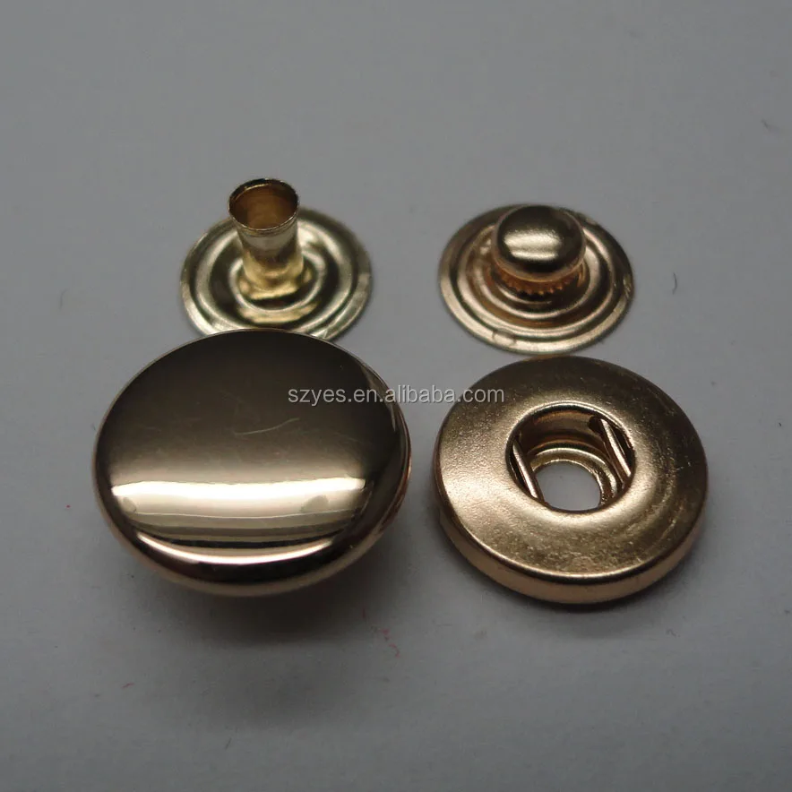 custom press metal sanp button with customized logo