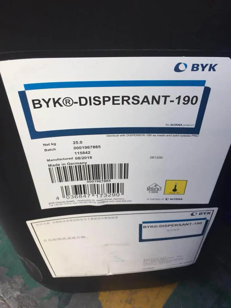 chemical dispersant BYK DISPERBYK-180 wetting and dispersing additive for stabilizing inorganic pigments, TiO2