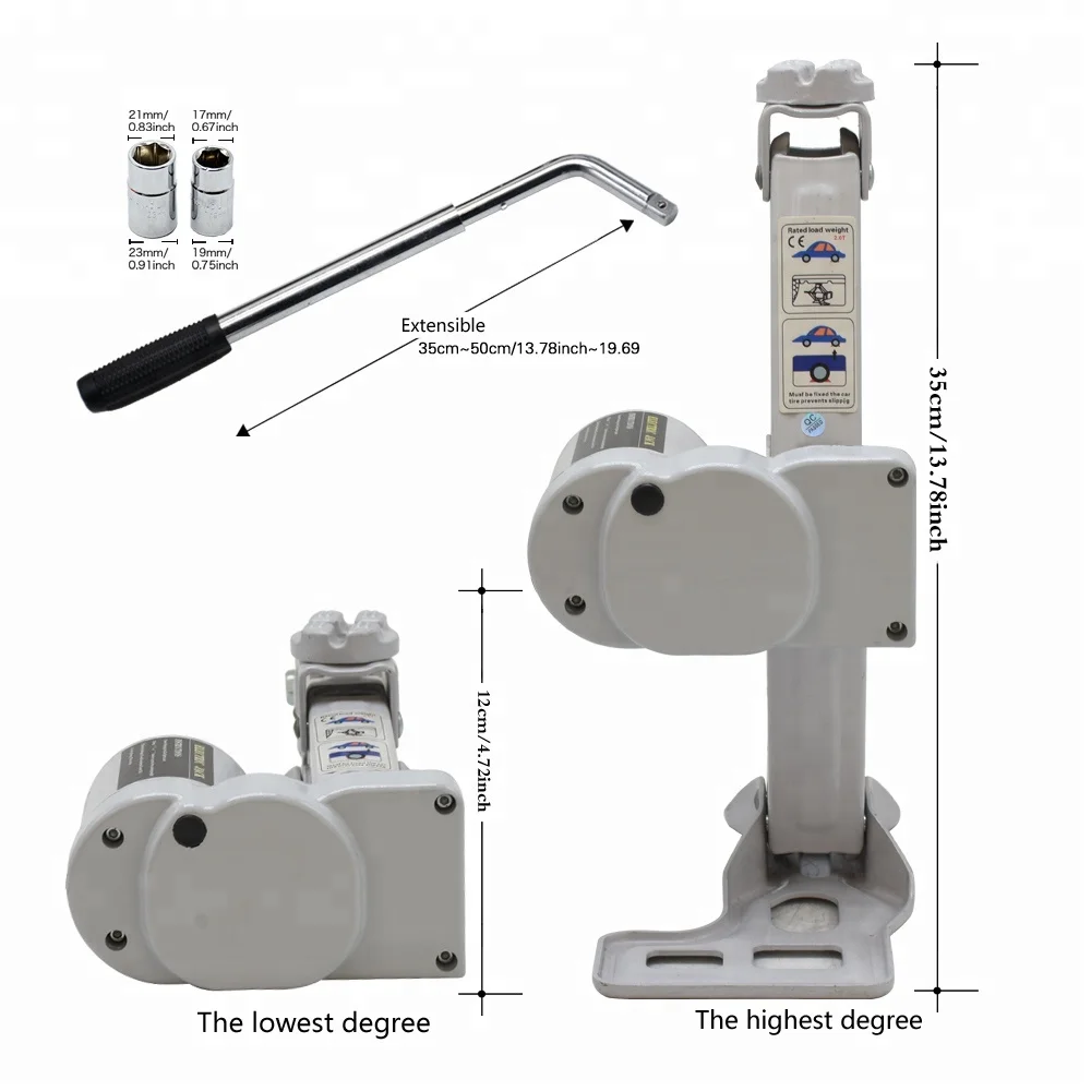 Маленький электрический портативный легкий ножничный домкрат