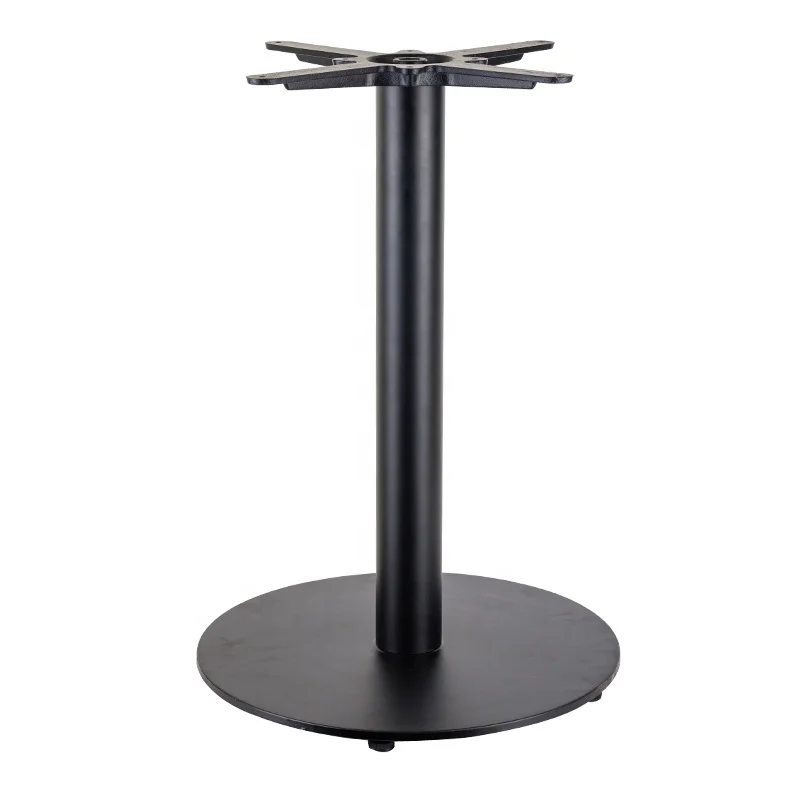 Chuangdi round metal design table legs with Dia450mm flat base for marble
