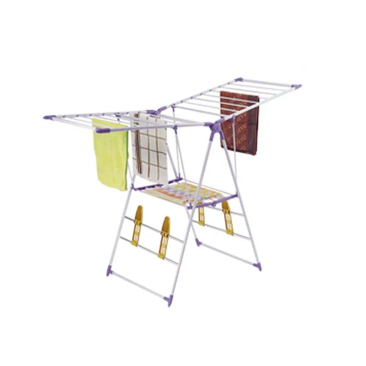 CKD Houseware Foldable Clothes Drying Rack Cloth Dryer With Wings