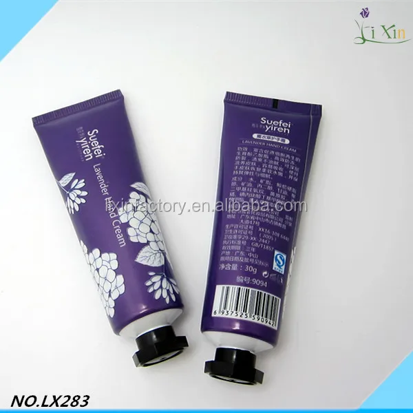 Empty 30 ml soft plastic tube cosmetic tube, soft cosmetic containers plastic tube made in china
