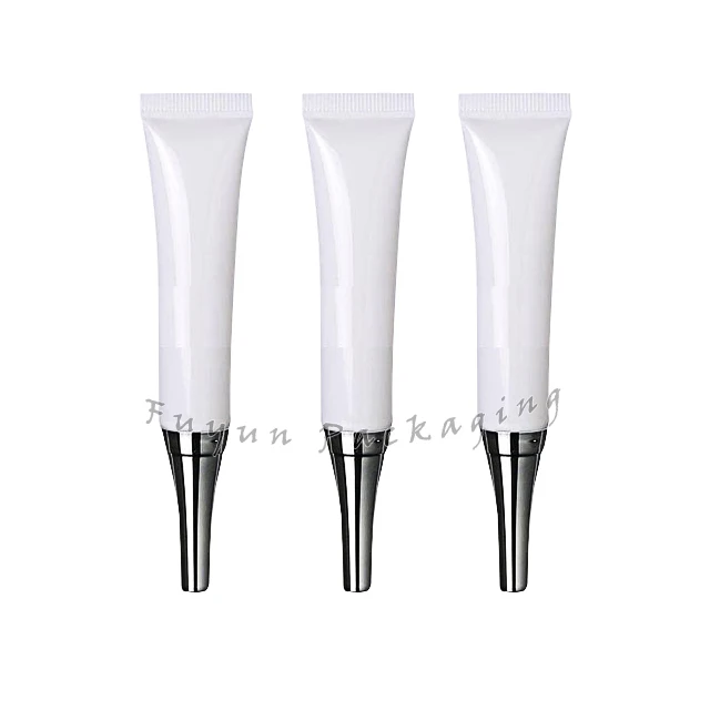 Plant essence eye cream15ML Whitening Hose silver cover Eye cream tube packing bottle Cosmetics packaging hose