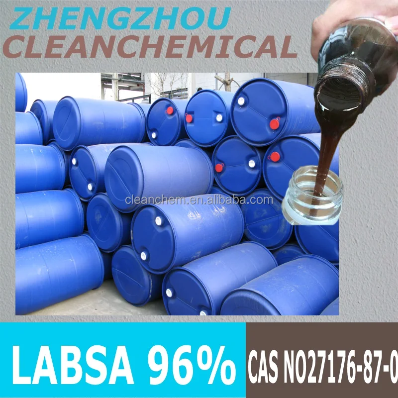 CAS No 27176-87-0 labsa hs code 34021100 linear alkyl benzene sulphonic acid 96%