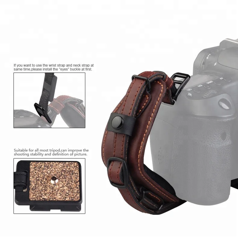 R-65 Slr Camera Leather Wrist Band Rope Photography Accessories Camera Wrist Strap Camera Hand Grip Strap