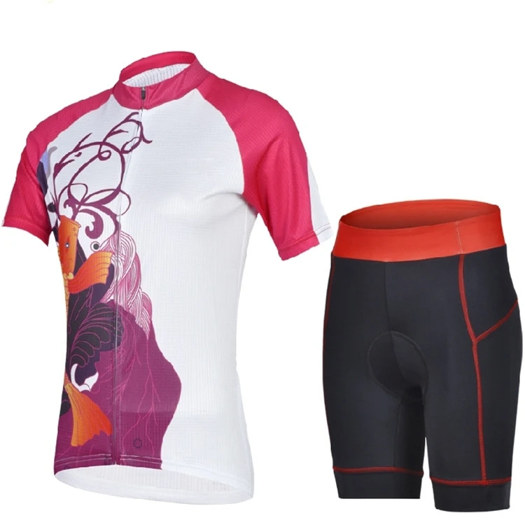 
Popular Custom Sublimation Breathable Printed Women Bicycle Cycling Wear 