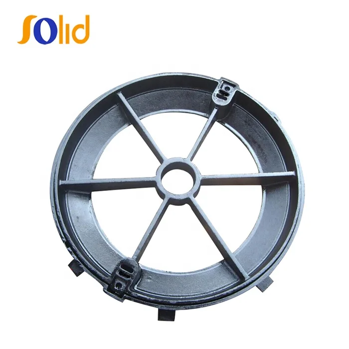Ductile Iron Recessed DI Ring Round Cement Filled Monitoring Manhole Cover Rings