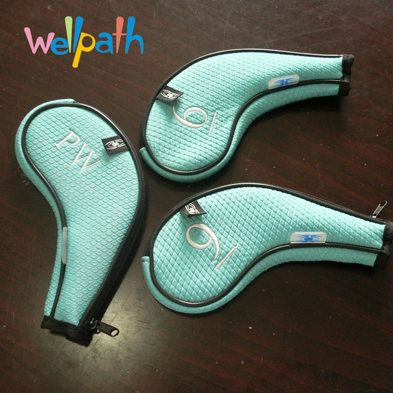 Golf Club Iron Covers Zipped Headcovers plush golf head cover