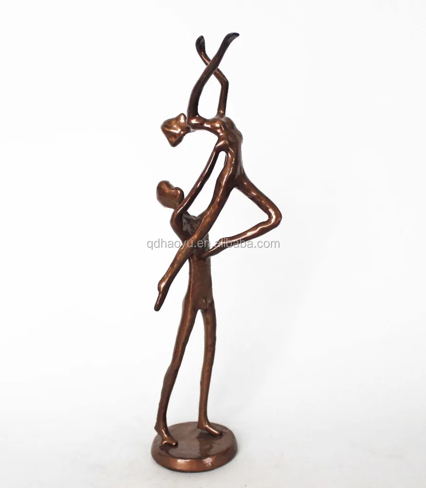 Metal Crafts Cast Iron Dancing Couple Sculpture Statue For Other Home Decoration Souvenir Gift Table Top Decoration Luxury