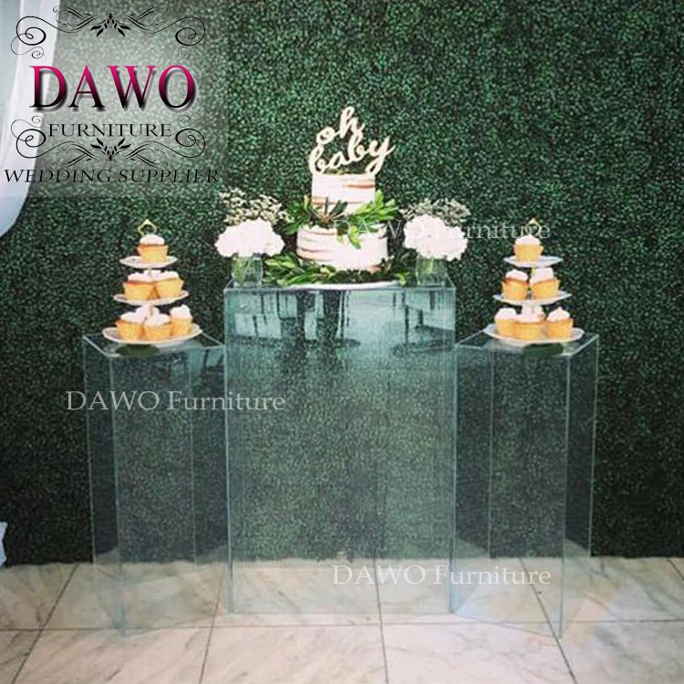 2019 acrylic square pillar column plinth pedestal cylinder flower stand for wedding decoration party event decorations