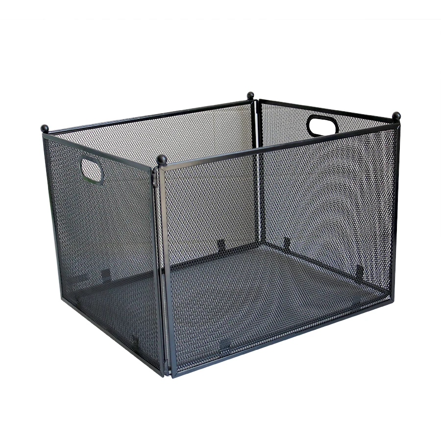 Wideny домашний офисный черный металлический Настольный складной органайзер для хранения одежды и документов сетчатый ящик для файлов папка органайзер для файлов