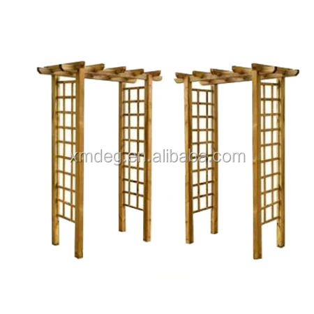 Wood outdoor Arbor Pergola Wooden Garden Arches