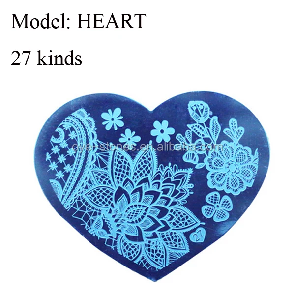 
Factory direct sales excellent quality steel heart shape stamp plate 