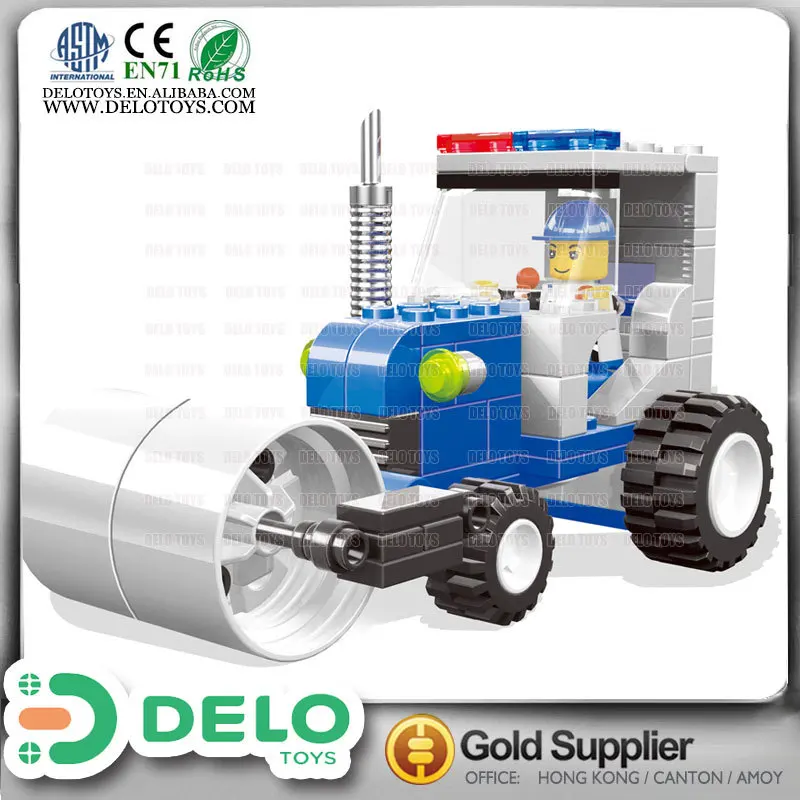 Новые продукты на русский рынок гуанчжоу фабрике игрушек строительный блок грузовик дорожный каток DE0083092
