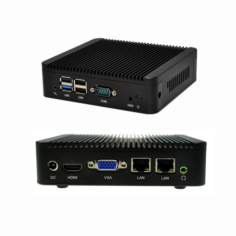Завод мини-пк Qotom-Q180S с intel celeron J1800 2.41 ГГц X86 DC 12 В медиа-центр пк