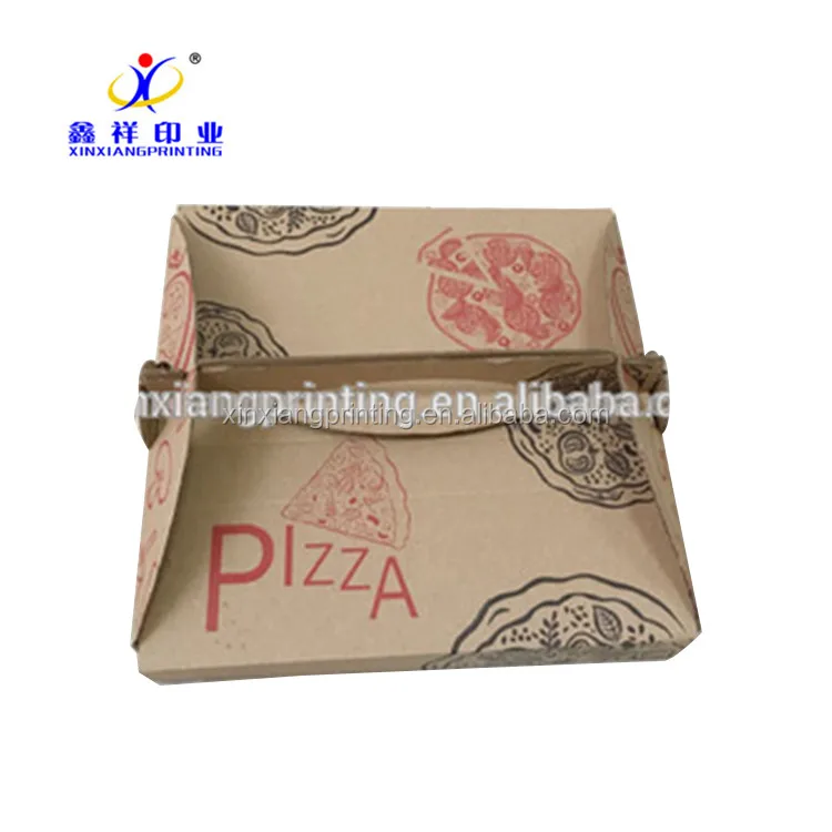 Настройка цвета! Пользовательские белого картона или гофрированной бумаги упаковочной коробки для пиццы