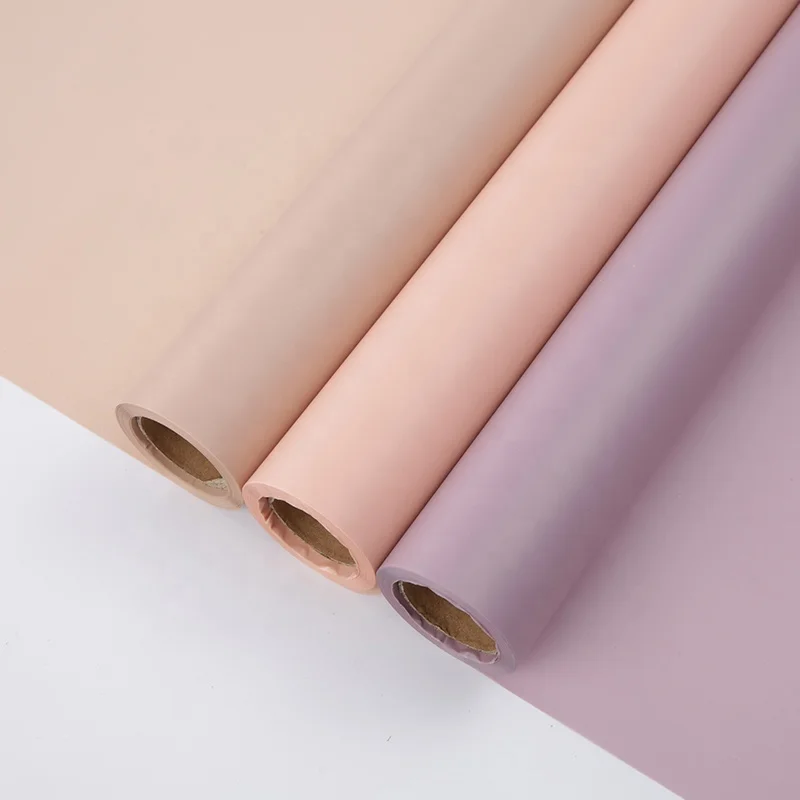 
60CM*20M Decoration Fresh Cut Flowers Packing solid-colored Wrapping Paper Roll 