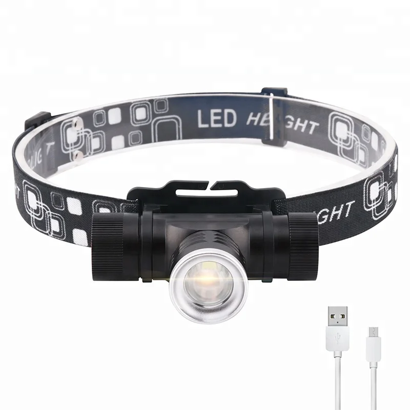 New model 1000LM LED Zoomable Headlight 18650 T6 Headlamp Rechargeable Head Torch Lighting