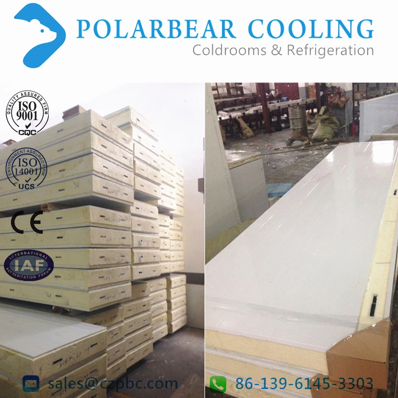 PU polyurethane sandwich panel Cold Storage Panel for cold room