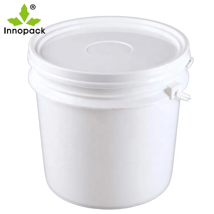 INNOPACK Wholesale 3.5L Small Plastic White Round Buckets drums, pails & barrels