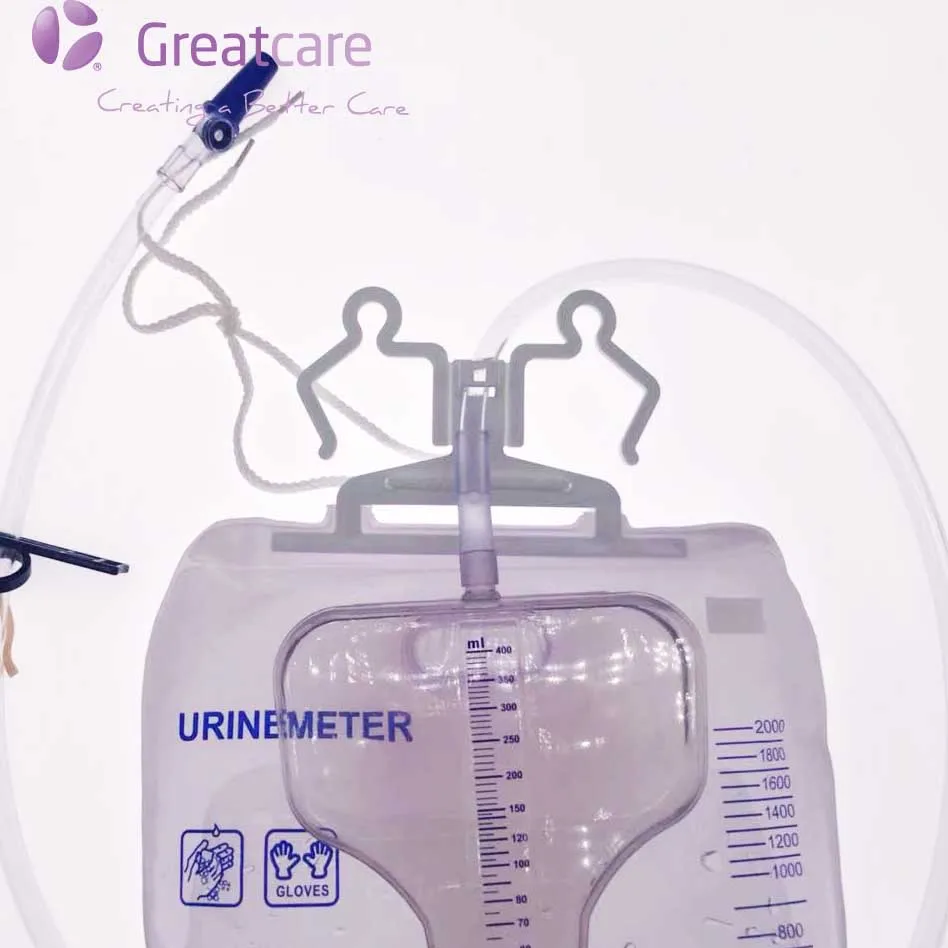 
Greatcare Medical 400ML Disposable portable Adult urine meter drain bag 