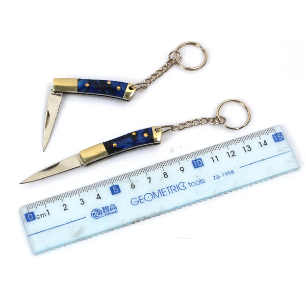 key chain folding knife, acrylic handle small cutter