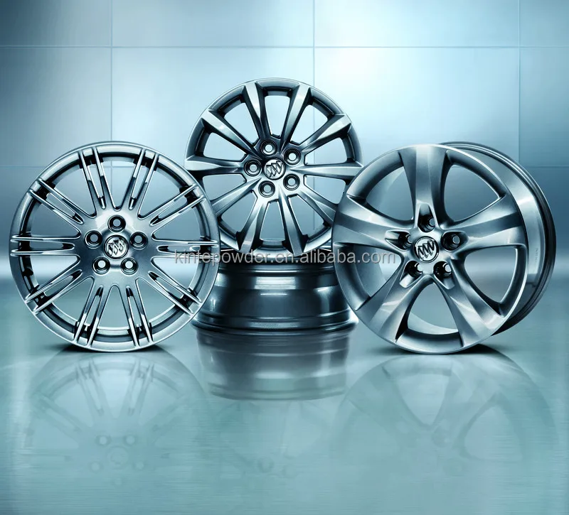 Glossy grey and black Powder Coating and top clear coating for Alloy Aluminum Wheel-hub car rim