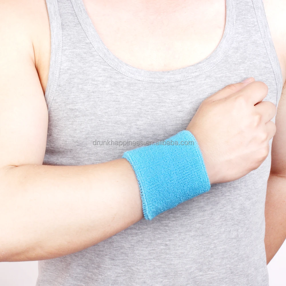 
Factory Custom Make Sports Cotton Sweatbands Banda Elastica Vincha Munequera Sports Wristband Unisex 