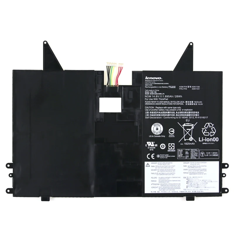 High quality battery for Lenovo thinkpad X1 Helix 45N1100 45N1102 45N1103
