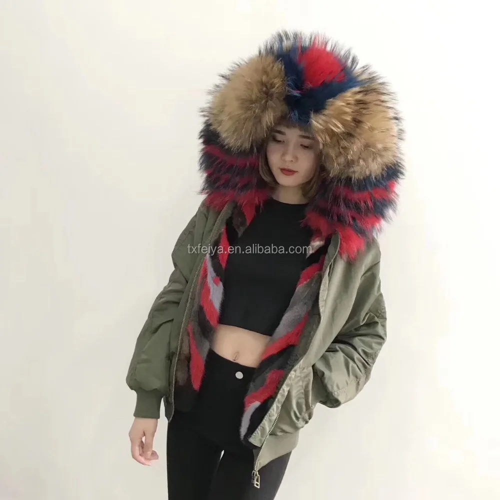 New women winter clothing bomber jacket Hooded Fur Collar Warm Coat And Jackets