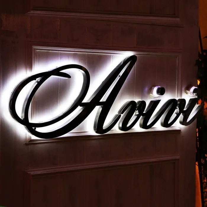 
 Логотип из нержавеющей стали алфавита, акриловая подсветка, декоративное настенное крепление для букв, светодиодная подсветка, металлическая буква  Алфавит из нержавеющей стали акрил, логотип с подсветкой декоративное настенное крепление Светодиодные зн