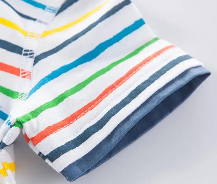 
ATS48 Wholesale Clothing Summer100% cotton custom striped polo shirt kids polo shirts 