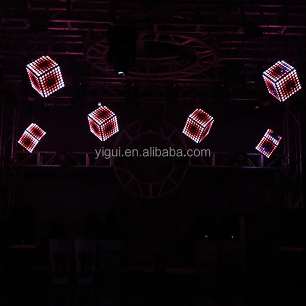 Popular Lighted Dance Floor magic 3D LED cube