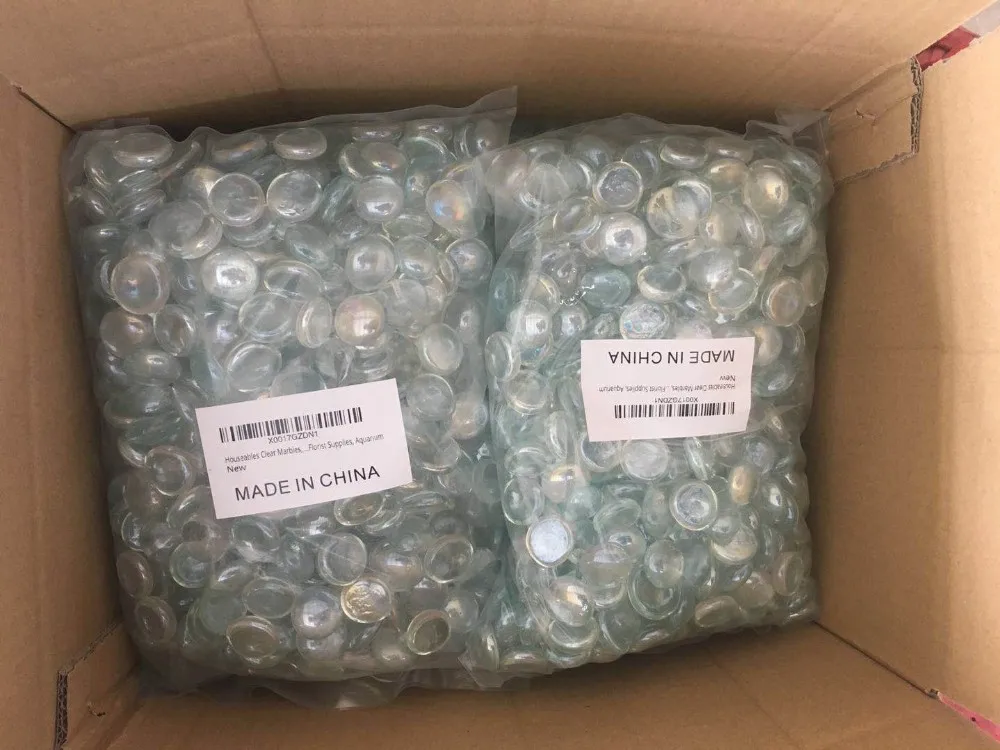 decorative coloured glass pebbles artificial clear glass stone Irregular Glass Pebbles For Swimming Pool