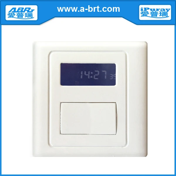 220 В Цифровой Таймер Для Одного Нагрузки света Европейский Стандарт Настенный Выключатель