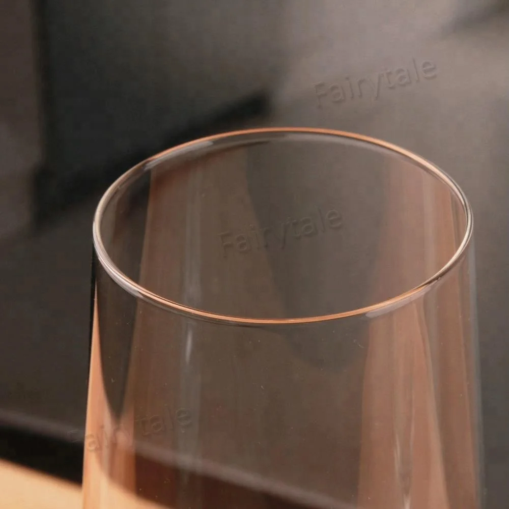 
Factory Price 280ml Hand Made Mouth Blown Lead Free Crystal Champagne Flute Glass 