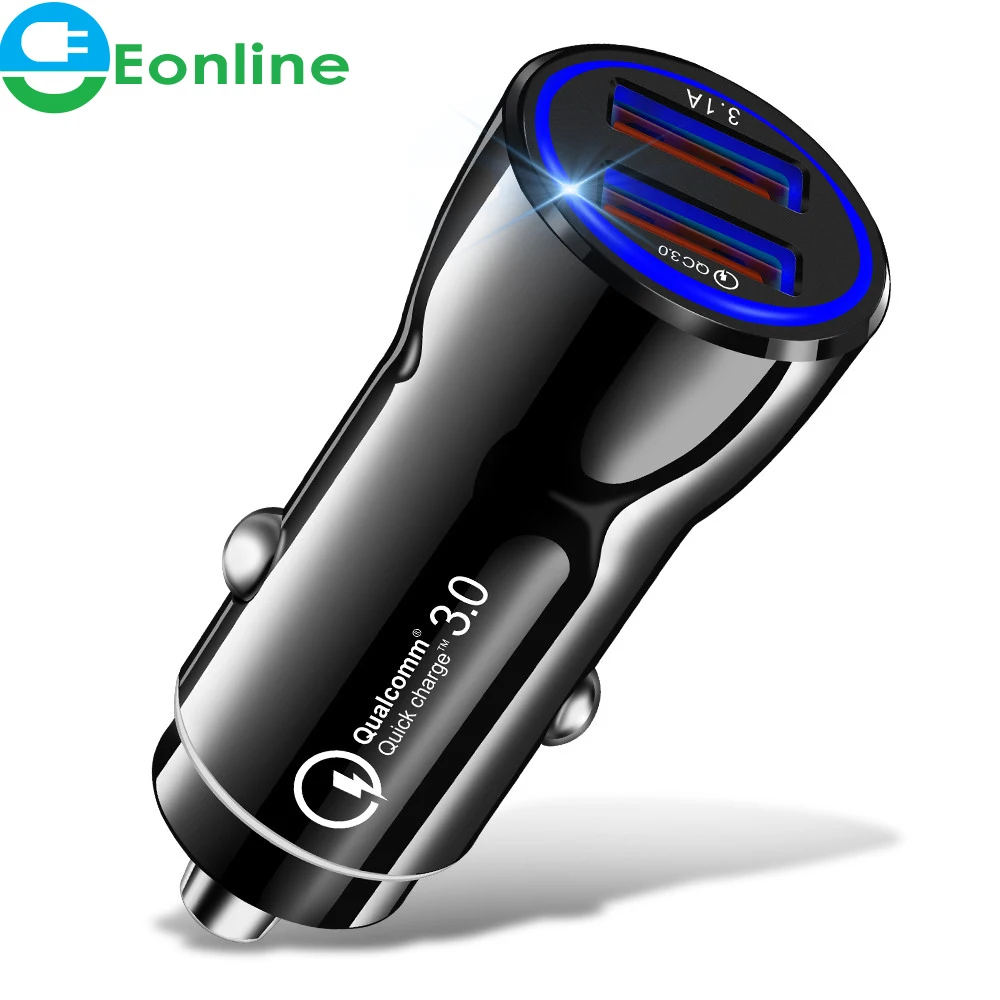 
3.1A Quick Charge 3.0 New Electric Accessor For iphone charger for Xiaomi Huawei samsung mobile phone Car charger 