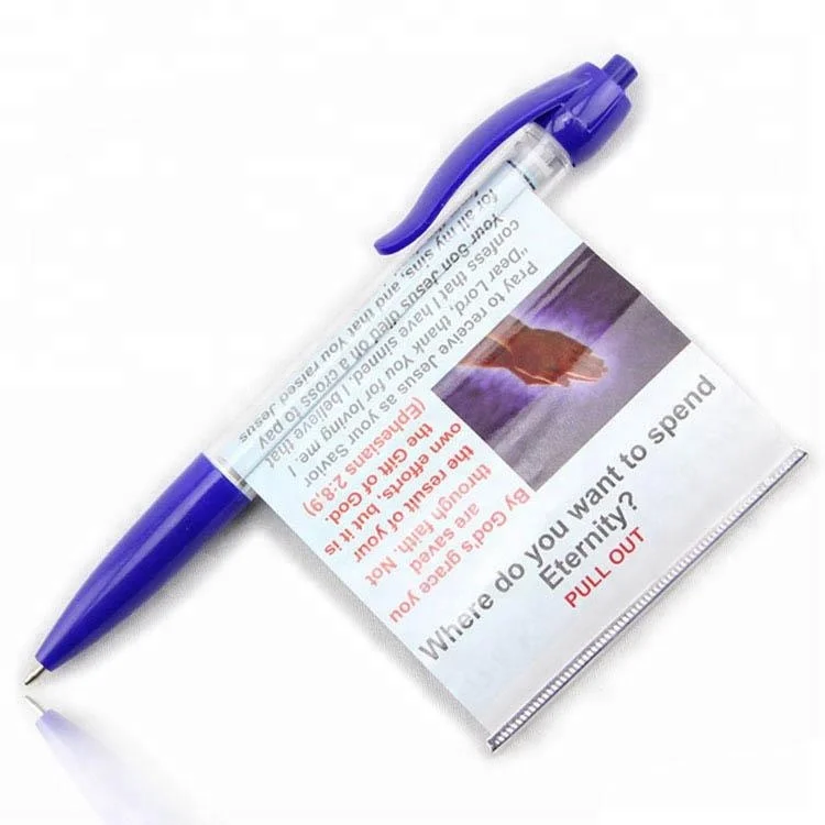 cheap custom promotional ball pens scrolling message banner pen flag pen