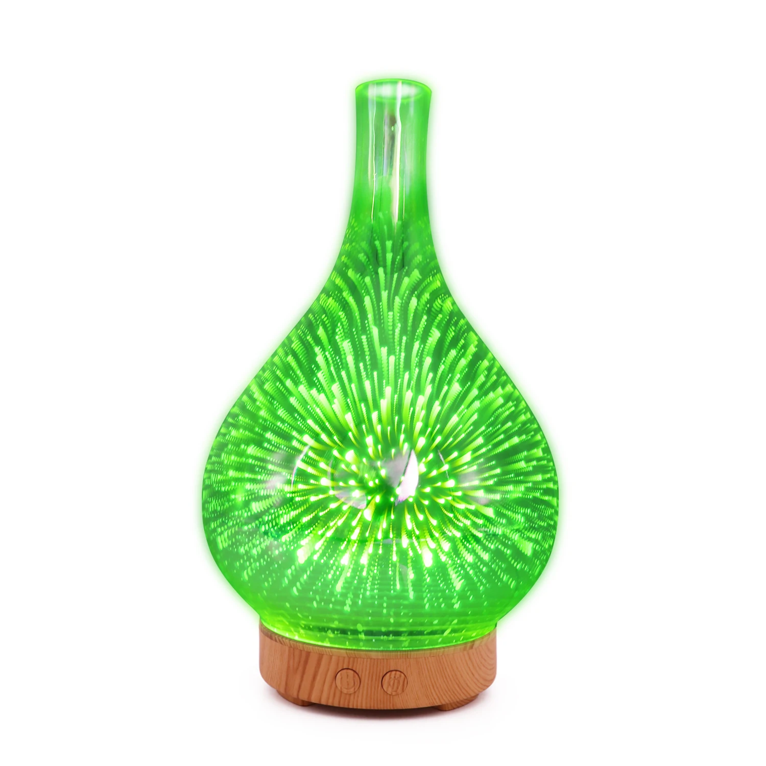 2019 Aromatherapy Aroma Essential Oil Diffuser Glass Bottle With Changing Starburst LED Lights Rainbow Diffusers
