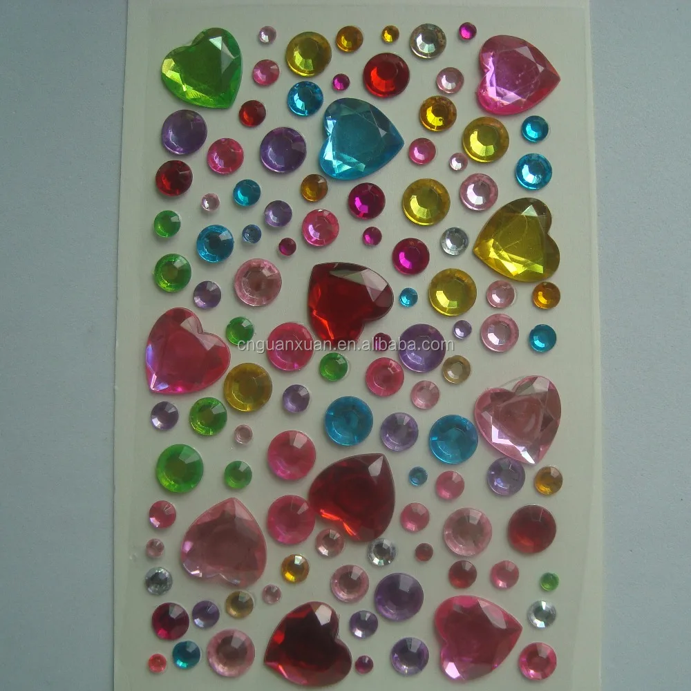 diamond adhesive 3d rhinestone sticker for scrapbook decorative