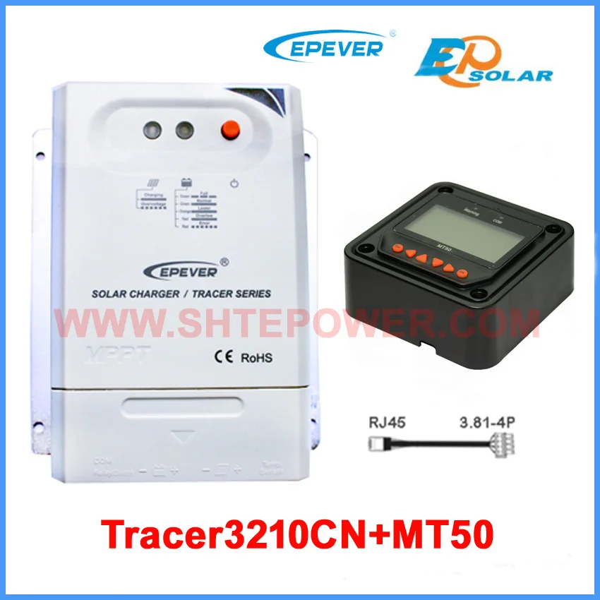 Tracer 3210CN EPEVER MPPT Solar Charge Controller 12V 24V auto work with MT50 Meter