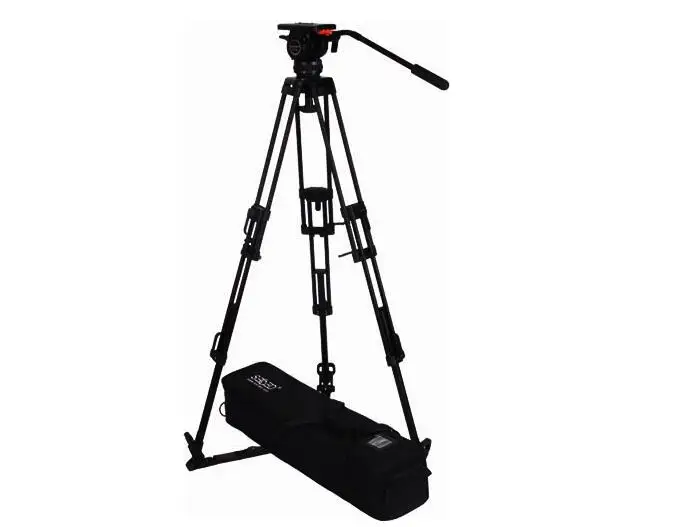 Professional CCTV Broadcast Secced SC-V15L/T Heavy Duty Video Camera Tripod With Fluid Head