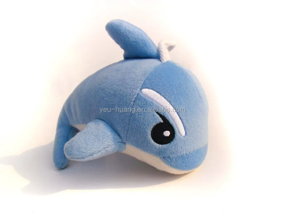Dolphin stuffed plush pet dog squeaky toy maker supplier factory manufacturer