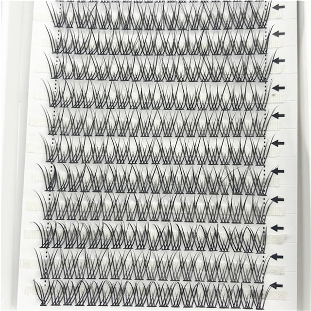 Most Popular 6D Volume Silk Lash Fish Tail Flare Sable Eyelash Extension Custom Box Russian Premade Fan