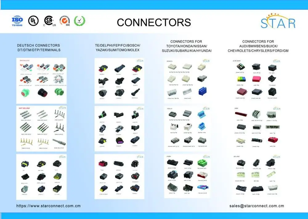 174257-2 2 3 4 6 8 10 pin AMP Denso Style 2.0 Series Cable Adapter Wire Connector Auto Electrical Connector 174259-2 318623-5