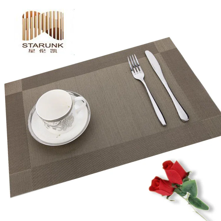PVC placemat magnetic taxtile fabric, vinyle vogu classic table coaster runner,table cover protect from scratching and scalding
