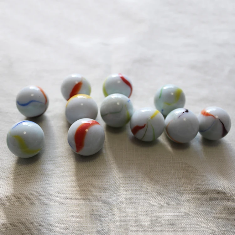 
China factory manufacturer frosted playing printed glass marble ball 